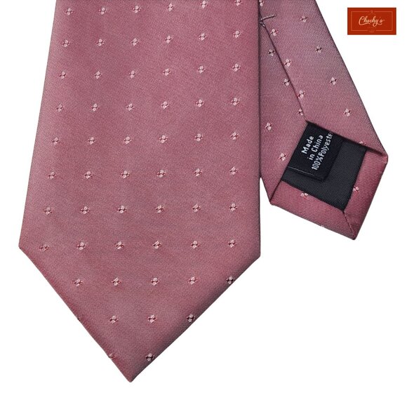 Dockers Pink 100% Polyester Tie 57" Long 2.75" Wide(ID158) - Picture 4 of 6